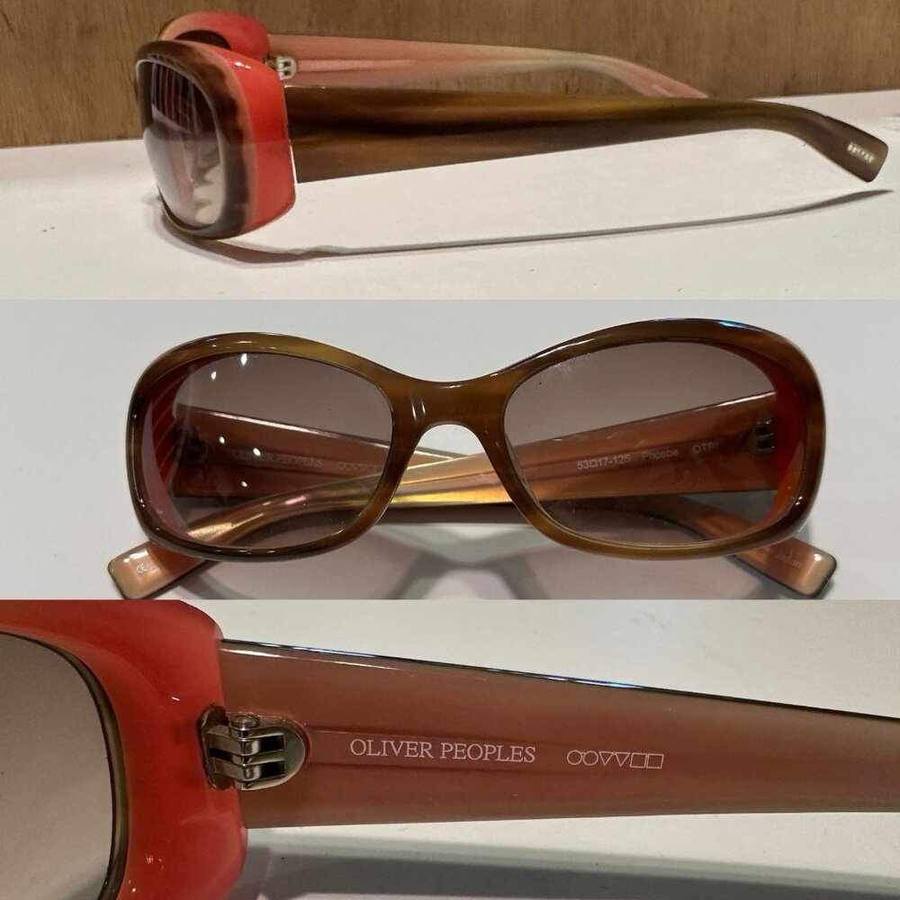 Oliver Peoples Phoebe Otpi Brown Pink  Sunglasses 53017-125 FRAMES ONLY